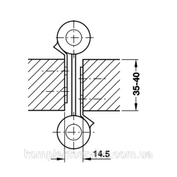 Петля двухсторонняя маятниковая 40 кг., латунь - от 2 500.80 грн.