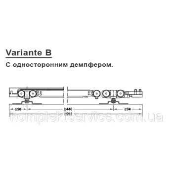 Раздвижные системы Slido Classic 40-120P с 1-сторонним доводчиком - от 5 678.90 грн.