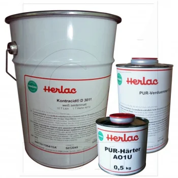 Білий поліуретан-акриловий лак для паркету Kontracid D 3011