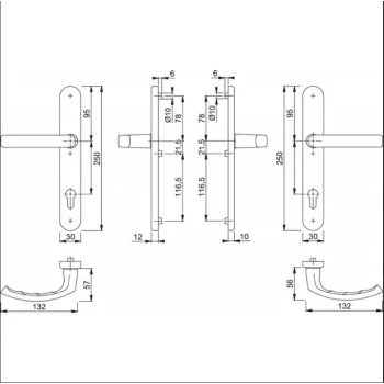 Дверная ручка Hoppe Liege 1540/3346 - от 739.82 грн.