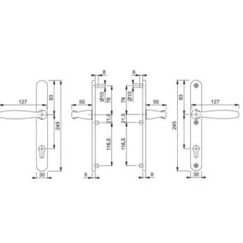 Дверная ручка Hoppe New York - от 1 042.00 грн.