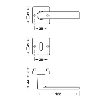 Дверна ручка Hoppe Los Angeles M1642 — від 2 869.67 грн.