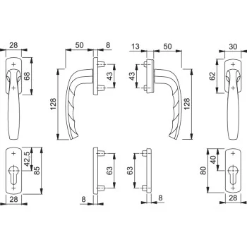 Дверная ручка на розетках Hoppe New York - от 2 317.41 грн.