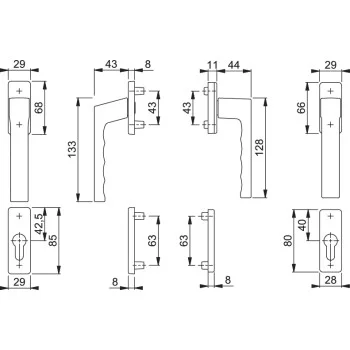 Дверна ручка на розетках Hoppe Toulon — від 1 615.10 грн.
