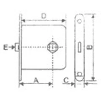 Замок межкомнатный JANIA 50/8/20 без ключа - от 88.57 грн.