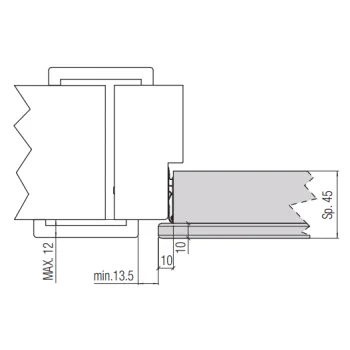 Скрытая петля Krona Koblenz KubiKuadra K3000 (45 кг), хром матовый - от 3 071.30 грн.