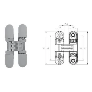 Прихована петля Krona Koblenz KUBIKINA K6100 (10,5 кг), хром матовий — від 625.20 грн.