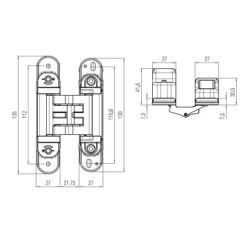 Скрытая петля Krona Koblenz Kubica K2760 - от 1 302.50 грн.
