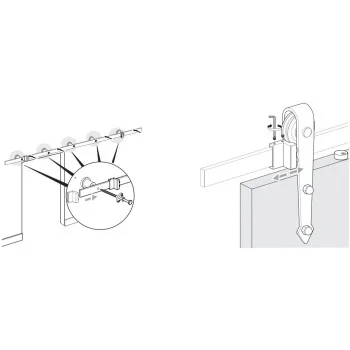 Розсувна система Loft LJ-1020-200 чорна — від 3 386.50 грн.