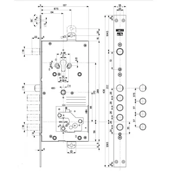 ЗАМОК MOTTURA ВРЕЗНОЙ ДВУХСИСТЕМНЫЙ 54.J939M MyKey БЕЗ НАКЛАДОК - от 6 681.83 грн.