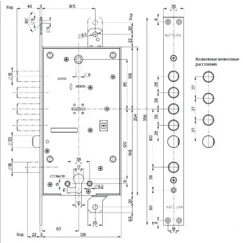 ЗАМОК MOTTURA шкідливий двосистемний 54.797 БЕЗ НАКЛАДОК — від 4 897.40 грн.