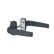 Дверна ручка для алюмінієвих дверей Medos Merkury Антрацит без накладок під циліндр