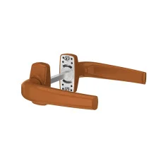 Дверная ручка для алюминиевых дверей Medos Merkury Коричневый без накладок под цилиндр