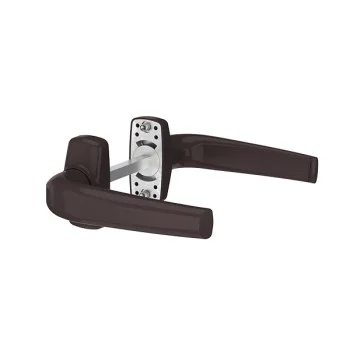 Дверна ручка для алюмінієвих дверей Medos Merkury Коричневий без накладок під циліндр — від 476.72 грн.