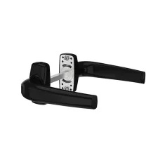 Дверная ручка для алюминиевых дверей Medos Merkury Черный без накладок под цилиндр