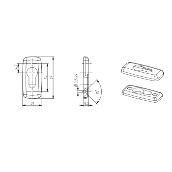 Накладка на циліндр Merkury коричнева — від 83.88 грн.