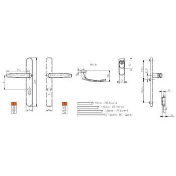 Дверная ручка Medos Victory Белый - от 667.40 грн.