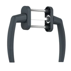 Дверная ручка Medos Victory антрацит с накладками