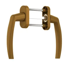 Дверная ручка Medos Victory золотой без накладок