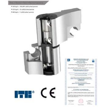 Петля MEDOS Jocker-Alu 67 мм на алюминий (120 кг), коричневый Ral 8019 - от 529.34 грн.