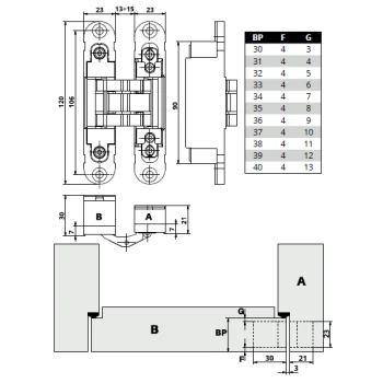 Скрытая петля Otlav Invisacta IN230 (60 кг), белая - от 1 094.10 грн.