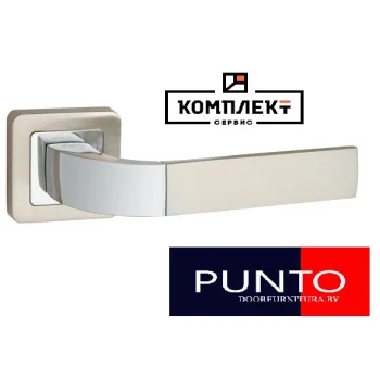 Дверна ручка Punto Orion QR SN/CP-3 матовий нікель/хром — від 802.34 грн.