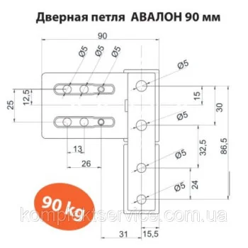 Дверная петля Reze avalon 90 кг - от 246.95 грн.