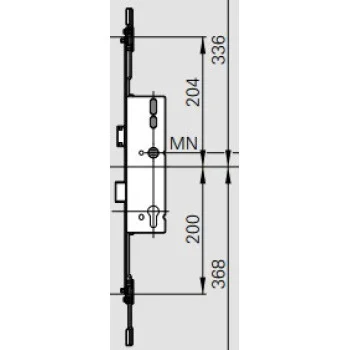 Замок рейковий Roto HV50 8/92/16 — від 1 591.66 грн.