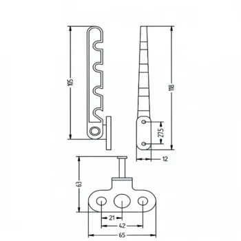 Фиксатор открывания створки под ручку, белый (M812 A11001) - от 243.83 грн.
