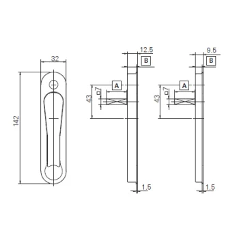 Ручка выдвижная Roto Freestyle BIEL 9016 IL, цвет белый - от 466.30 грн.