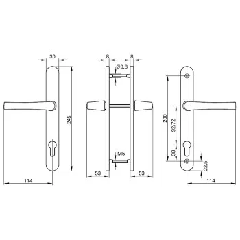 Дверная ручка ROTO - от 1 602.60 грн.