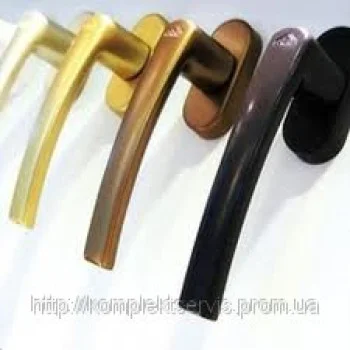 Ручка віконна ROTOLine 7/35 8P, колір - R01.1 натуральний алюміній (з лог. ROTO) (473 235) - от 243.83 грн.