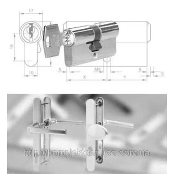 Доппель - циліндр ROTO 40/40 мм., хром матовий 40/60 - от 614.26 грн.