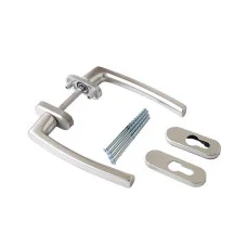 Ручка двухстороння 160/100, R01.1 натуральный алюминий, с розетками