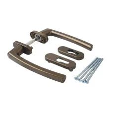 Ручка двухстороння 160/100, R05.3 ср.бронза, с розетками