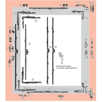 Поворотная фурнитура Roto NX для дерева - от 1 250.40 грн.