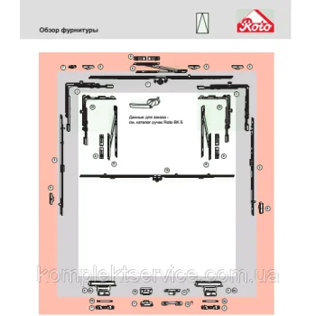 Фурнітура Roto NX для фрамуг із ПВХ — від 468.90 грн.