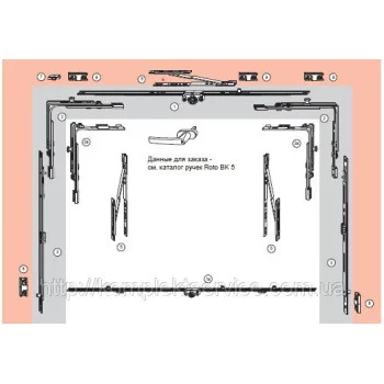 Фурнітура для фрамуги Roto NX для дерева — від 881.01 грн.