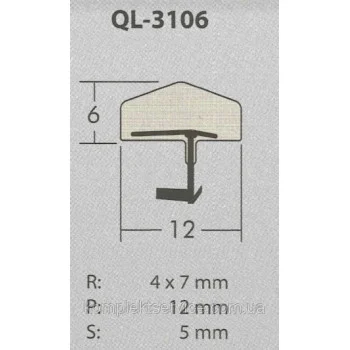 Ущільнювач для дверей Schlegel Q-Lon 3106 (аналог deventer M680) — від 34.39 грн.