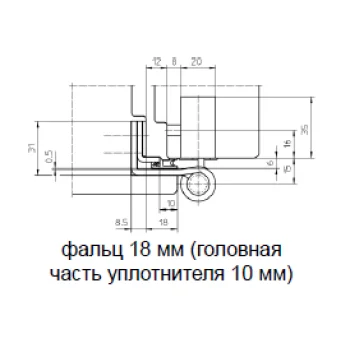 Петля для деревянных входных дверей SIMONSWERK BAKA Protect 4030 3D FD MSTS - от 4 496.23 грн.