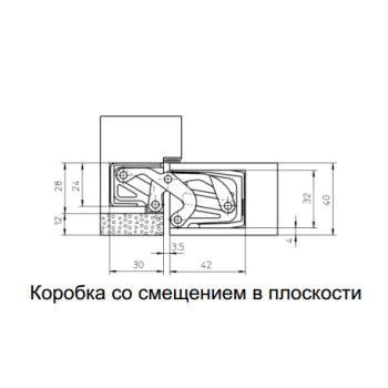 Скрытая дверная петля Simonswerk TECTUS TE 311 3D FVZ 40, хром матовый - от 3 215.61 грн.