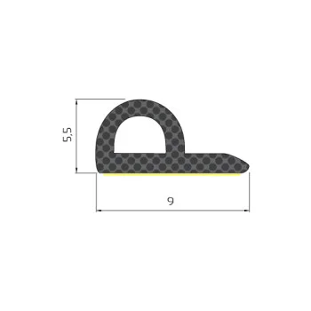 Самоклеющийся уплотнитель Trelleborg Р - профиль 9х5,5 100 м - от 796.09 грн.